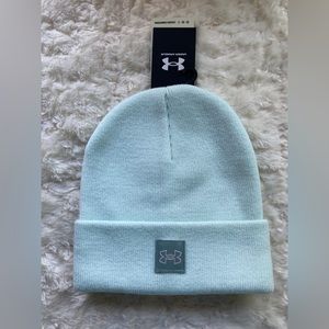 Under Armour Women's Halftime Cuff Beanie, Stocking Hat, Light Green, NWT